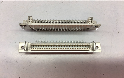 SCSI-68pin 母頭MDR白膠90度